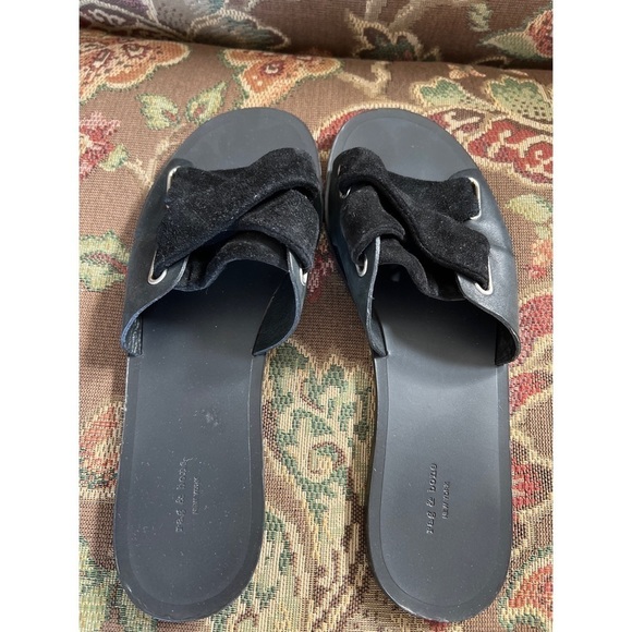 RAG & Bone Suede Slide Sandals - Size 39 - Picture 3 of 6
